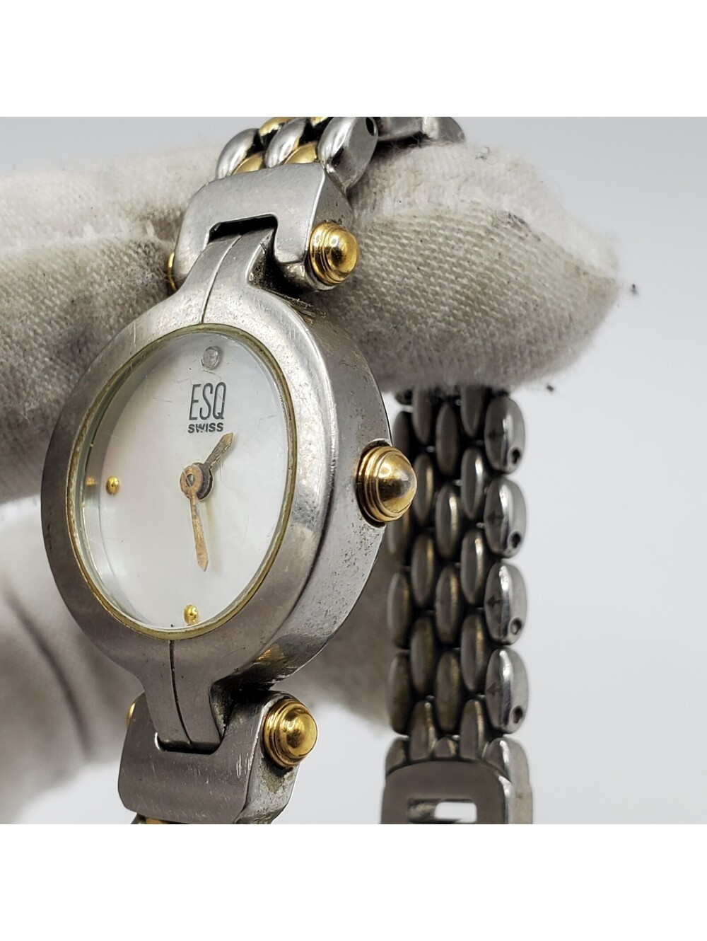 ESQ Swiss Quartz Watch Women MOP Dial For Parts Or Repair - Picture 12 of 16